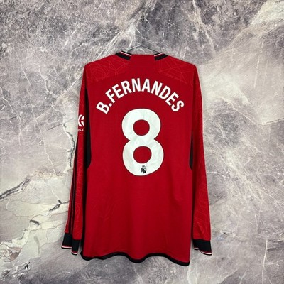 Manchester United 2023 2024 Home Jersey Adidas #8 B Fernandes Size L IP1729