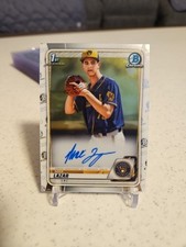2020 Topps Bowman Chrome - Max Lazar 1st Bowman Auto Brewers