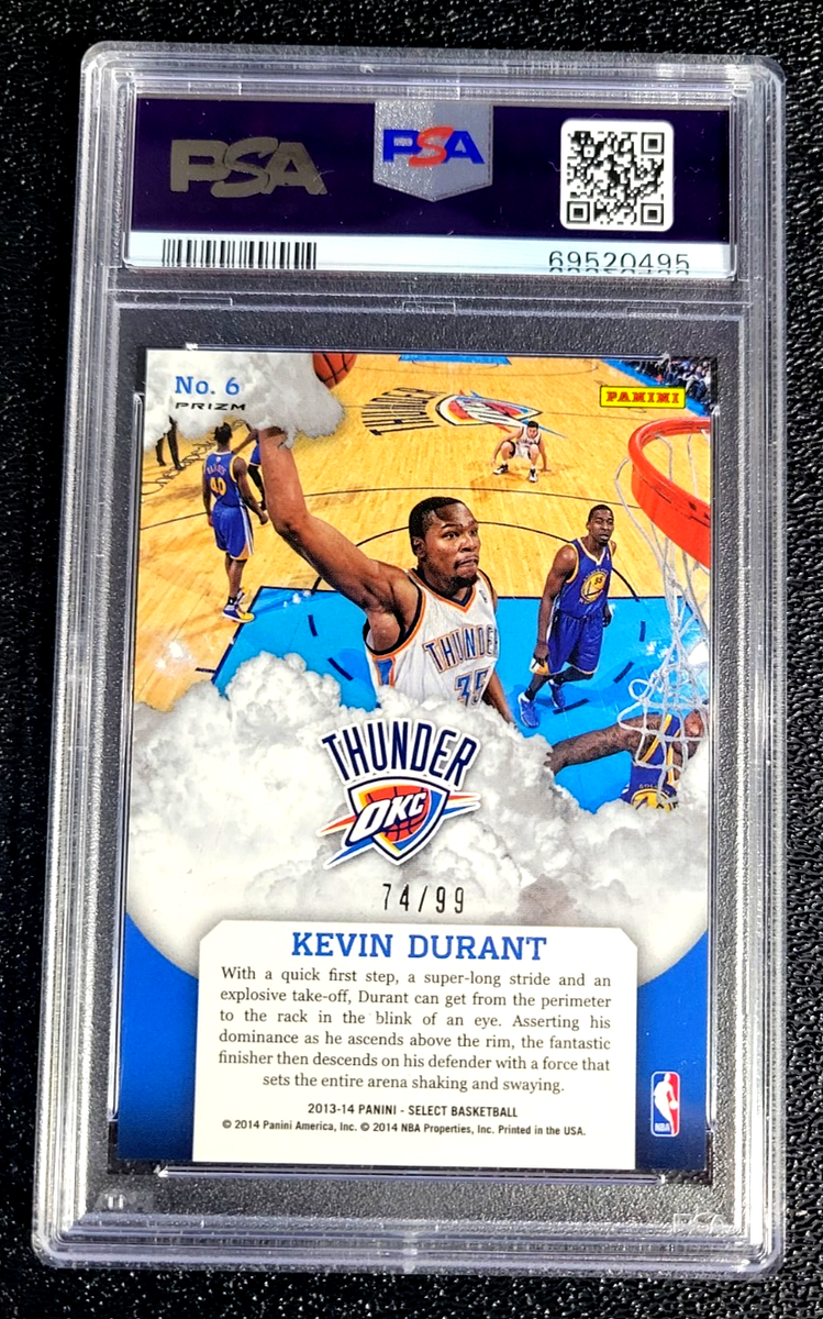 PSA 9 MINT 2013 KEVIN DURANT SELECT SKY HIGH /99 PURPLE PRIZM
