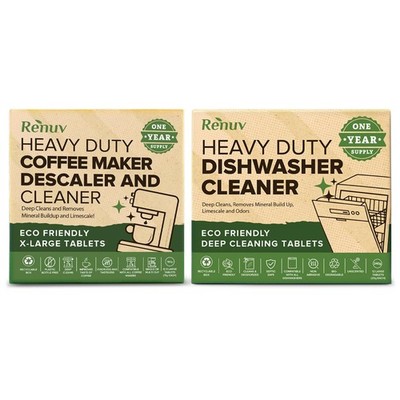   Dishwasher Cleaner + Coffee Maker Cleaner Bundle - Heavy Duty Kitchen Appli...