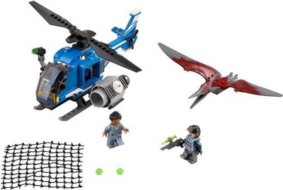 LEGO Jurassic World 75915 Pteranodon Capture 2 Minifigures 174 Pieces No Box