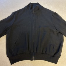 N.R.1 Cropped Shear Jacket BlackVintage Size 6 Vintage Made In USA Full Zip