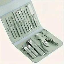 sets of 16 premium stainless steel manicure and pedicure kit - Modern style nail