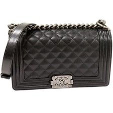 Chanel Caviar Skin Boy Chanel 2Way Shoulder Bag A67086 Women Black One Size