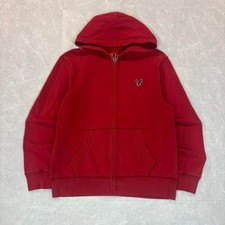Y2K American Eagle red zip-up hoodie