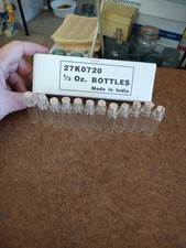 One Dozen .5 oz Glass Bottles With Cork Stoppers 2"