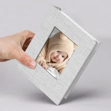 Vienrose Small Photo Album 4x6 Slip-in Picture 50 100 photos, Grey 