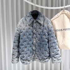 Louis Vuitton Padded Denim Monogram Overshirt Jacket L 156218885 P 