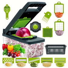 16 In 1 Vegetable Chopper Fruit Salad Mandolin Slicer Food Dicer Cutter Peeler