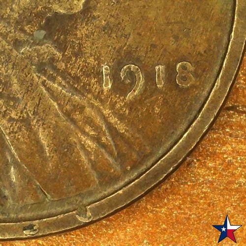 1918 P Lincoln Wheat Cent ~ Improper Alloy Mix Error Coin ~ Free Shipping - Picture 3 of 10