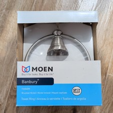 Moen Banbury Towel Ring - Brushed Nickel - New Unopened in Box