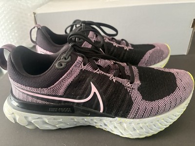 Nike React Infinity Run Flyknit 2 Running Shoes Violet Dust Black 7,5 CT2423-500