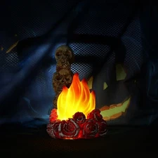 2PCS LED Fake Fire Flame 3D Campfire Lamp for Festival Event Party Club Decor