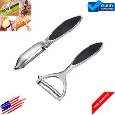 Stainless Steel Vegetable Fruit Peeler Set-Non-Slip Safe Handle Potato Peeler