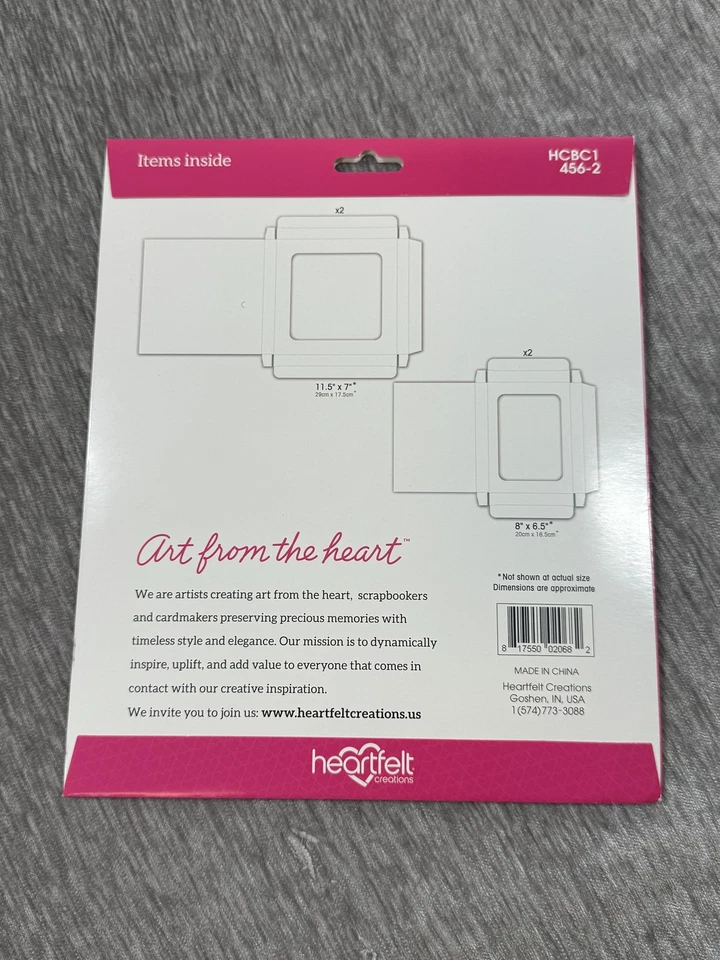 Juego de caja de sombra de tarjetas Heartfelt Creations blanco 4 piezas HCBC1-456-2 2x5x5 2x3,25x4,5 Foto 2 de 3