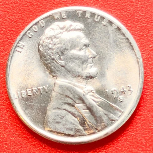 1943-S Lincoln Wheat Cent Penny GEM BU From an Original Bank Roll