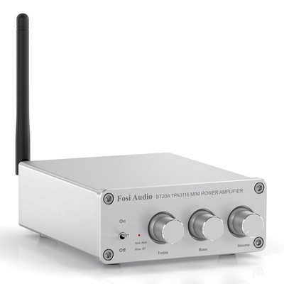 Fosi Audio BT20A-S Bluetooth 5.0 Stereo Audio 2 Channel Amplifier Receiver Mi...