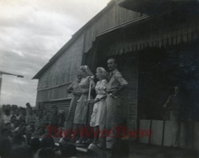 Actor JACK BENNY w/ Actress CAROLE LANDIS & MARTH TILTON- WWII USO SHOW TOUR* Actor JACK BENNY w/ Actress CAROLE LANDIS & MARTH TILTON- WWII USO SHOW TOUR*