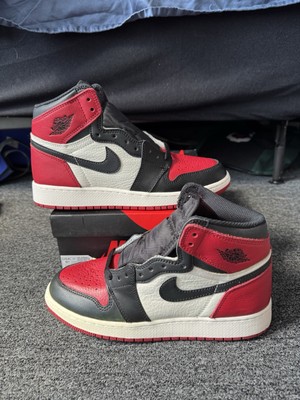 Size 6.5- Jordan 1 Retro High OG Bred Toe