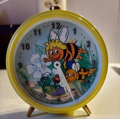 Vintage 1986 Apollo ''Film Maya The Bee'' Wecker / Uhr Funktioniert top Zustand