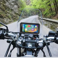 1x New 5.99" IPS Motorcycle GPS Screen Wireless CarPlay Android Auto Navigation