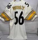 Pittsburgh Steelers Jersey Autographed Signed Size 50 White Lamarr Woodley NFL