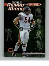 2003 Topps Total Brian Urlacher AW18 Award Winners Chicago Bears
