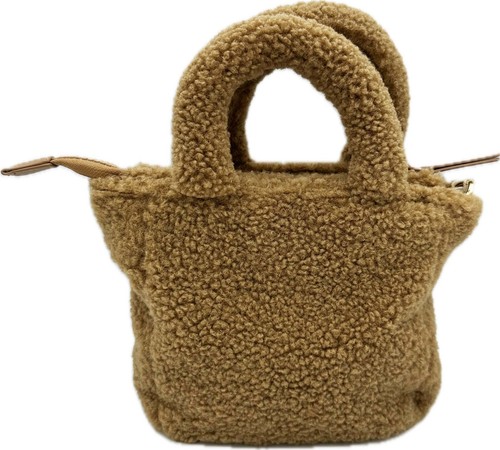 OOG teddy fur plush small bag wool shoulder bag handle bag tote bag - Picture 32 of 37
