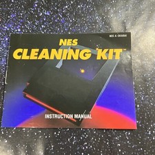 Nintendo NES Cleaning Kit Yellow Instruction Manual Only 1989