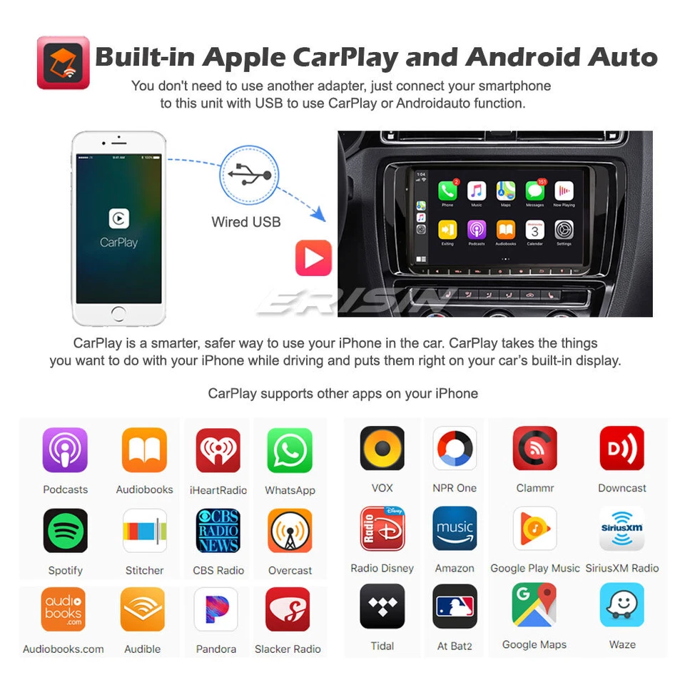 9" Android 12 Car Stereo DAB+OPS for VW PASSAT GOLF 5 JETTA CADDY Tiguan 8-Core - Image 4 of 4