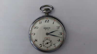 Taschenuhr Chronometer der Schweizer Marke ''ROBUR'' + Schutzgehäuse
