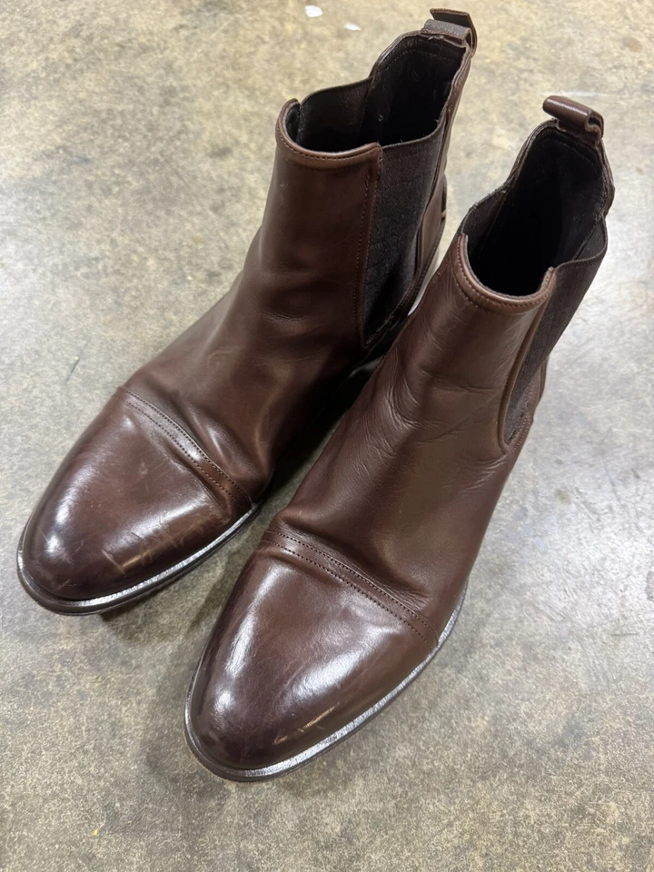 Botas Chelsea Roberto Cavalli Cuero 6237 Marrón Para Hombre Talla 41.5 Precio de venta sugerido por el fabricante $249 Foto 3 de 4