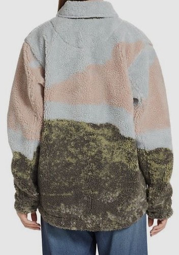 $289 Twenty Montreal Women's Blue Army Sherbrooke Sherpa Shacket Jacket Size M - Picture 2 of 7