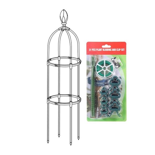 3 Sizes Climbing Plants Metal Garden Obelisk Strong Tubular Plant Cage Support - Picture 8 of 30