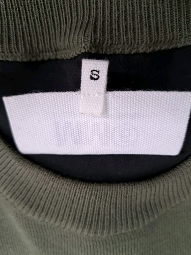 MAISON MARGIELA MM6 Green Wool Bi-Material Contrast Draped Back Top Womens Small - Picture 17 of 23