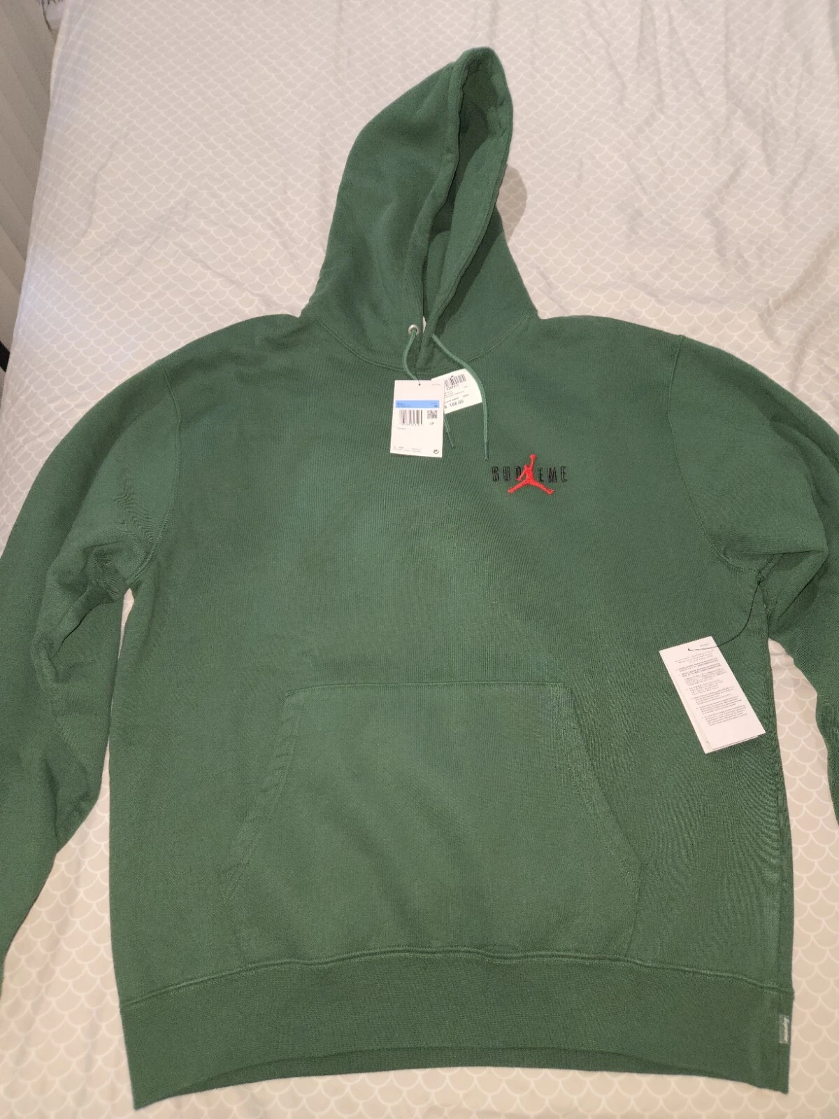 Sweat à capuche vert Air Jordan x Supreme (2024)   Taille Medium   NEUF