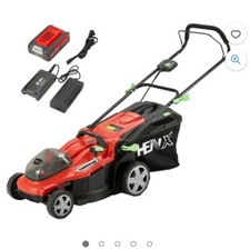 Henx 40 A Volt Cordless Lawn Mower 16” Cut. Brand New Opened Box. NO BATTERY.