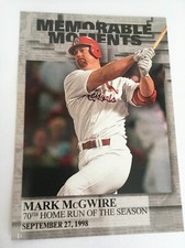 2017 Topps Memorable Moments Jumbo 5x7 Mark McGwire Cardinals MM14 #’d /49