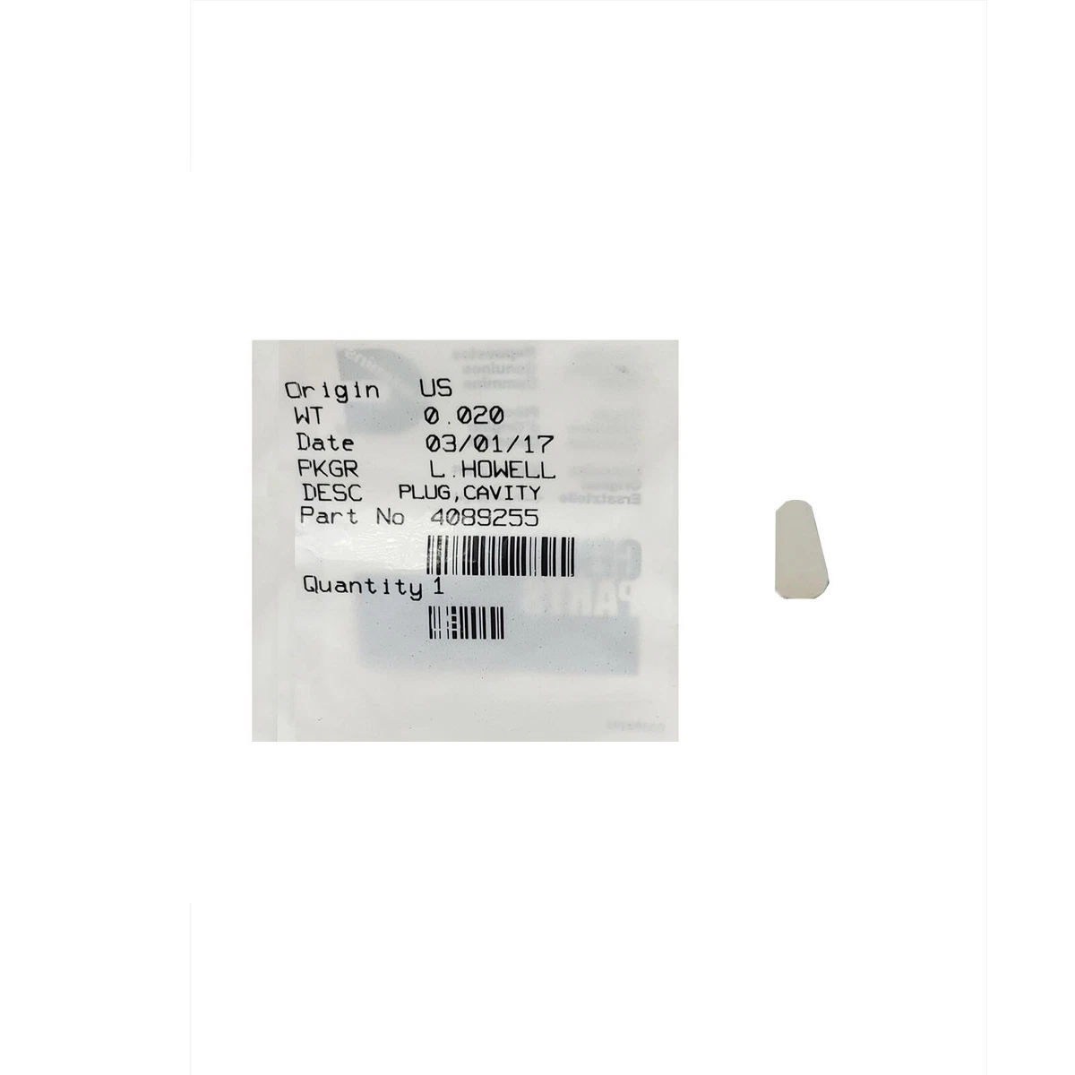 New OEM Genuine Cummins Plug, Cavity 4089255 | eBay