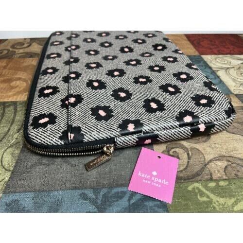 Kate Spade Staci Herringbone Floral Printed Laptop Sleeve K8102 New - Picture 4 of 6