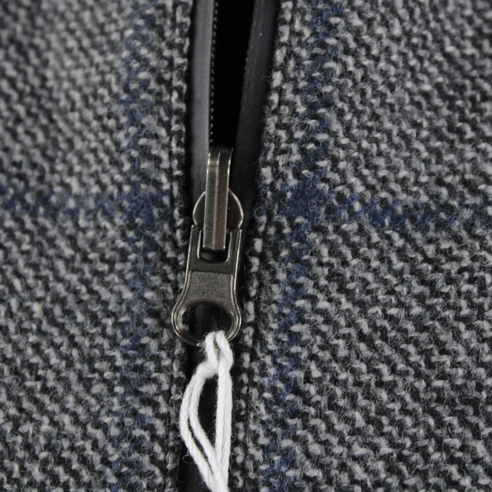 Chaleco reversible Belvest 56R (~ XL US) gris y azul a cuadros/gris nuevo con etiquetas Foto 2 de 4