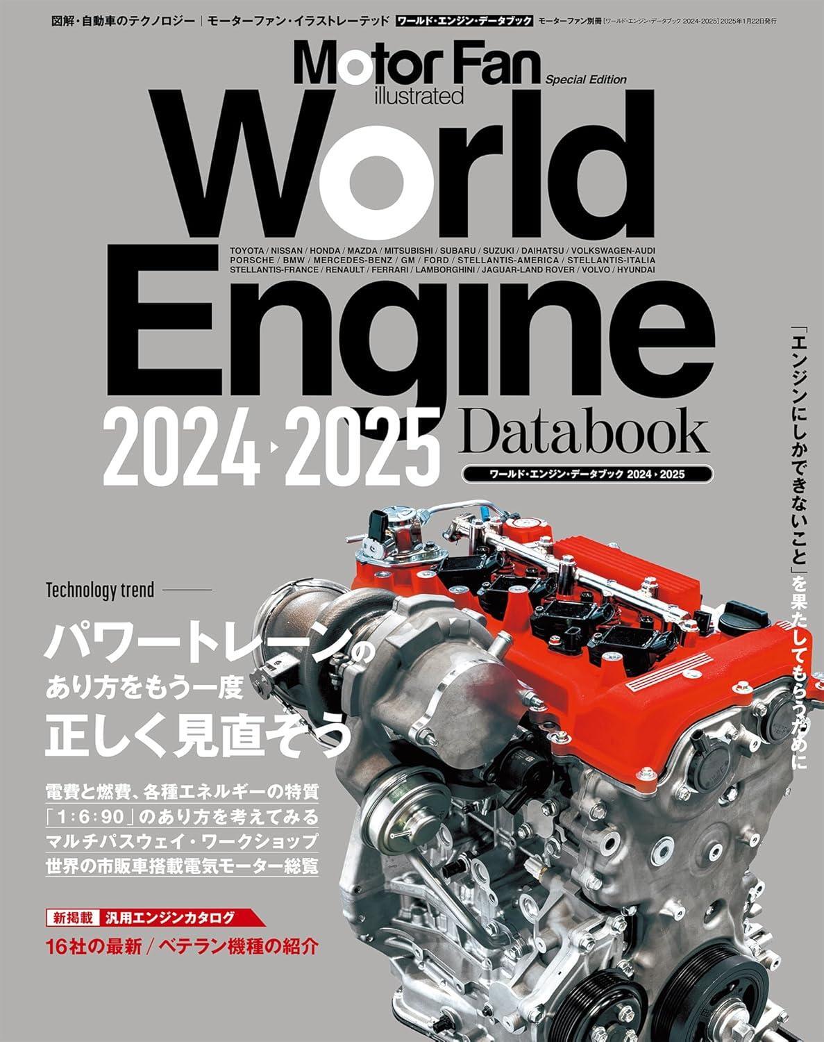 Book World Engine Data Book 2024 - 2025 Japanese San-ei Other Mook Powertrain