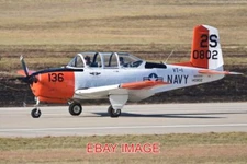 PHOTO  AEROPLANE BEECHCRAFT T-34B MENTOR '140802 / 2S-136' (N802HV) C/N BG-136 B