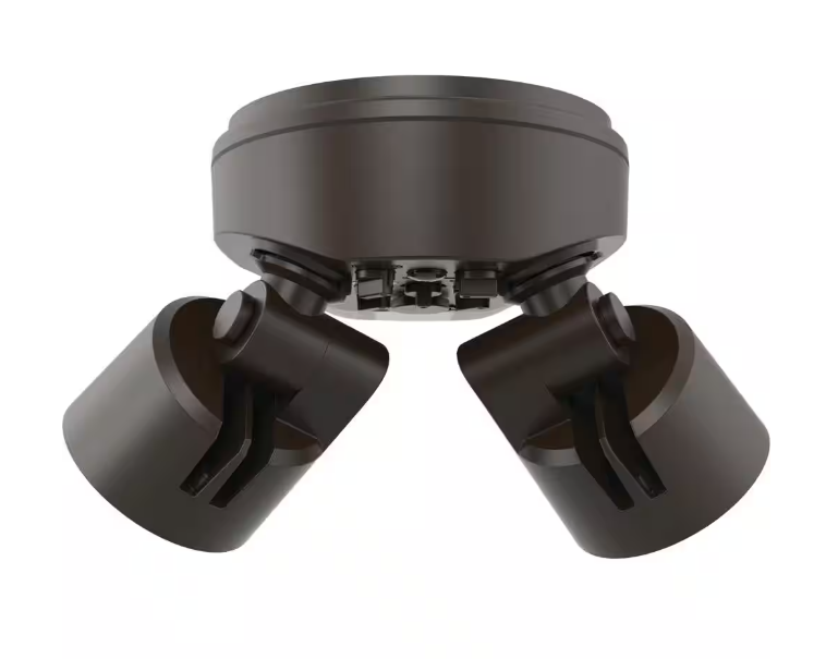 Lithonia Lighting HGX Projecteur LED 2RH ALO SWW2 120 PIR WH M2 2150-2600 lumens 2 lampes Capteur photoélectrique et détecteur de mouvement Blanc