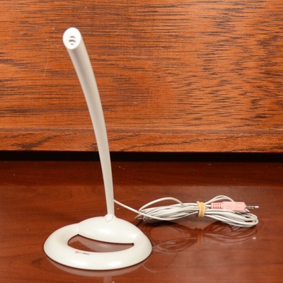 Labtec Desk Mic PC VOICE ACCESS Gaming Noise Canceling White Verse-504