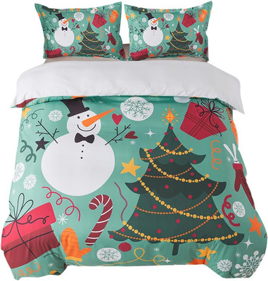 Christmas Tree Duvet Cover Full Size for Women Merry Christmas Bedding Set 3 Pie