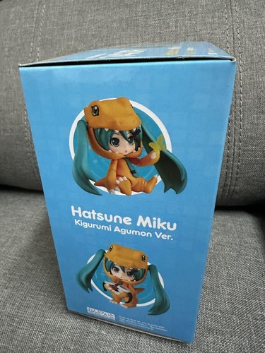 Nendoroid 1439 Hatsune Miku Digimon Hatsune Miku Kigurumi Agumon Ver. From Japan - Picture 7 of 11