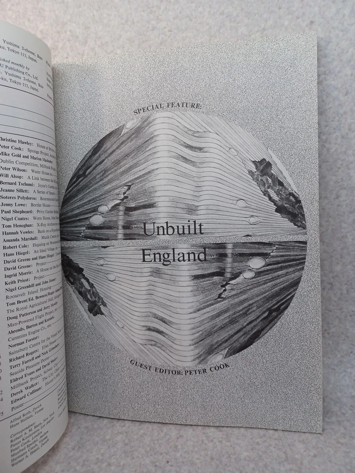 a+u Oct1977 editor :Peter Cook Unbuilt England Architecture Urbanism Archigram - Image 4 of 4