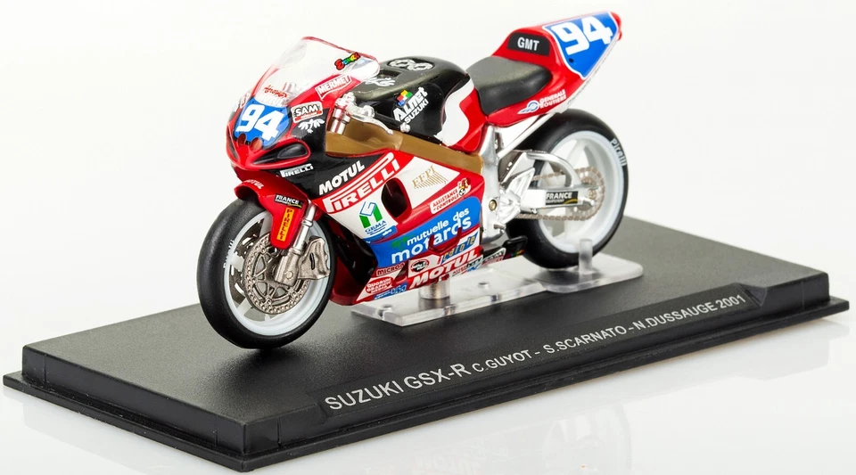 Suzuki GSX-R Scala 1:24 C. Guyot S. Scarnato N. Dussauge 2001 Modellino - Immagine 3 di 4