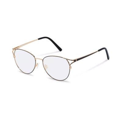 Rodenstock R2635 C Damen Brille Brillenfassung Brillengestell Schwarz Gold 51-15